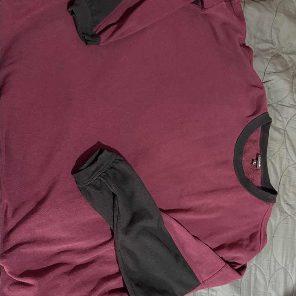 Torrid Burgundy and Black Top